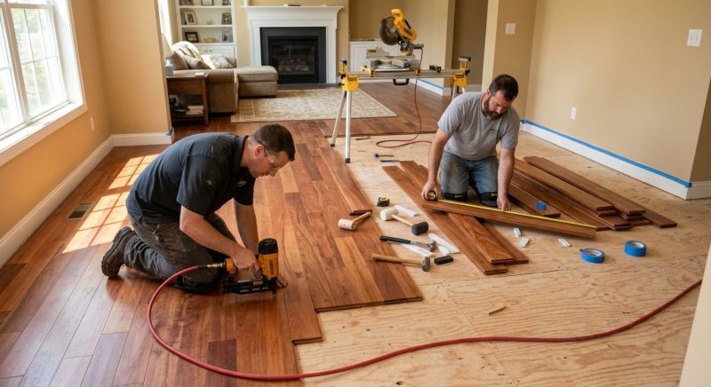 Cherry Floor Installation in Dillsburg, PA