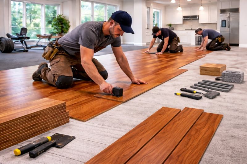 Cherry Floor Installation in New Bloomfield, PA