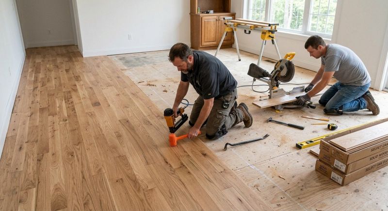 Oak Floor Installation in Hummelstown, PA