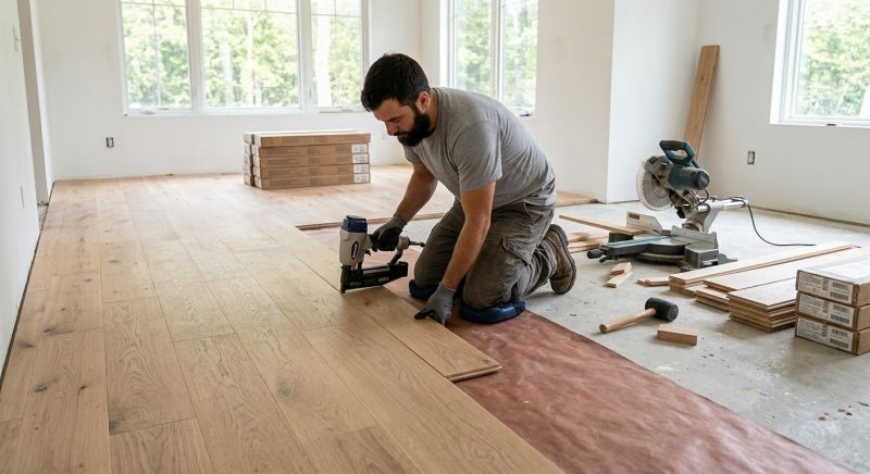 Oak Floor Installation in Mount Joy, PA