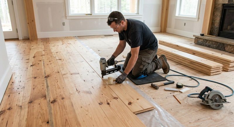 Pine Floor Installation in Harrisburg, PA