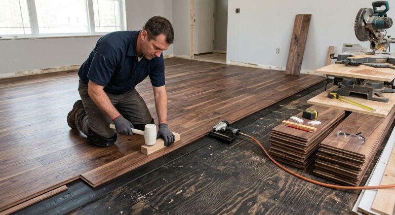 Walnut Flooring Installation in Harrisburg, PA