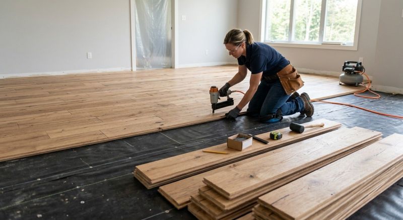 Wide Plank Floor Installation in Harrisburg, PA