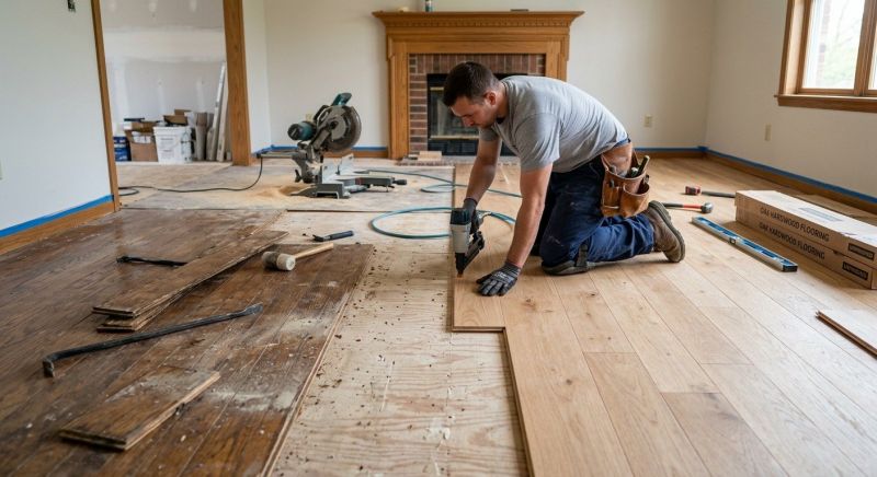 Wood Floor Replacement in Hershey, PA